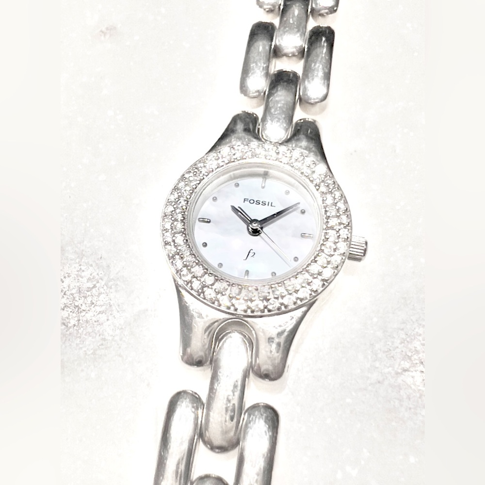 Fossil f2 Women’s Watch - Silver with Diamonds